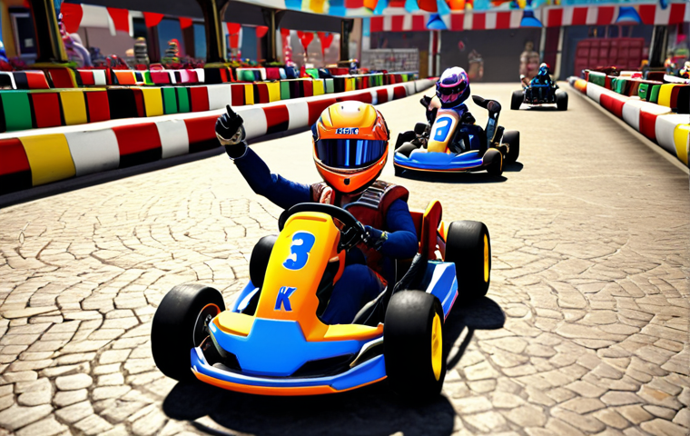 **Image Prompt:** "A vibrant KartRider marketplace scene. Players are trading colorful karts and items. Overlays show item values in Koin. A player triumphantly holds up a newly acquired rare kart."
