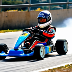 Mastering the Drift**

"A determined Kartrider character, fully clothed in a racing suit, skillfully drifting around a hairpin turn on a sunny Italian coastal track. The kart kicks up a small cloud of dust as the driver expertly balances the drift, preparing to unleash a turbo boost. Perfect anatomy, correct proportions, natural pose. Safe for work, appropriate content, family-friendly, professional rendering, high detail."

**