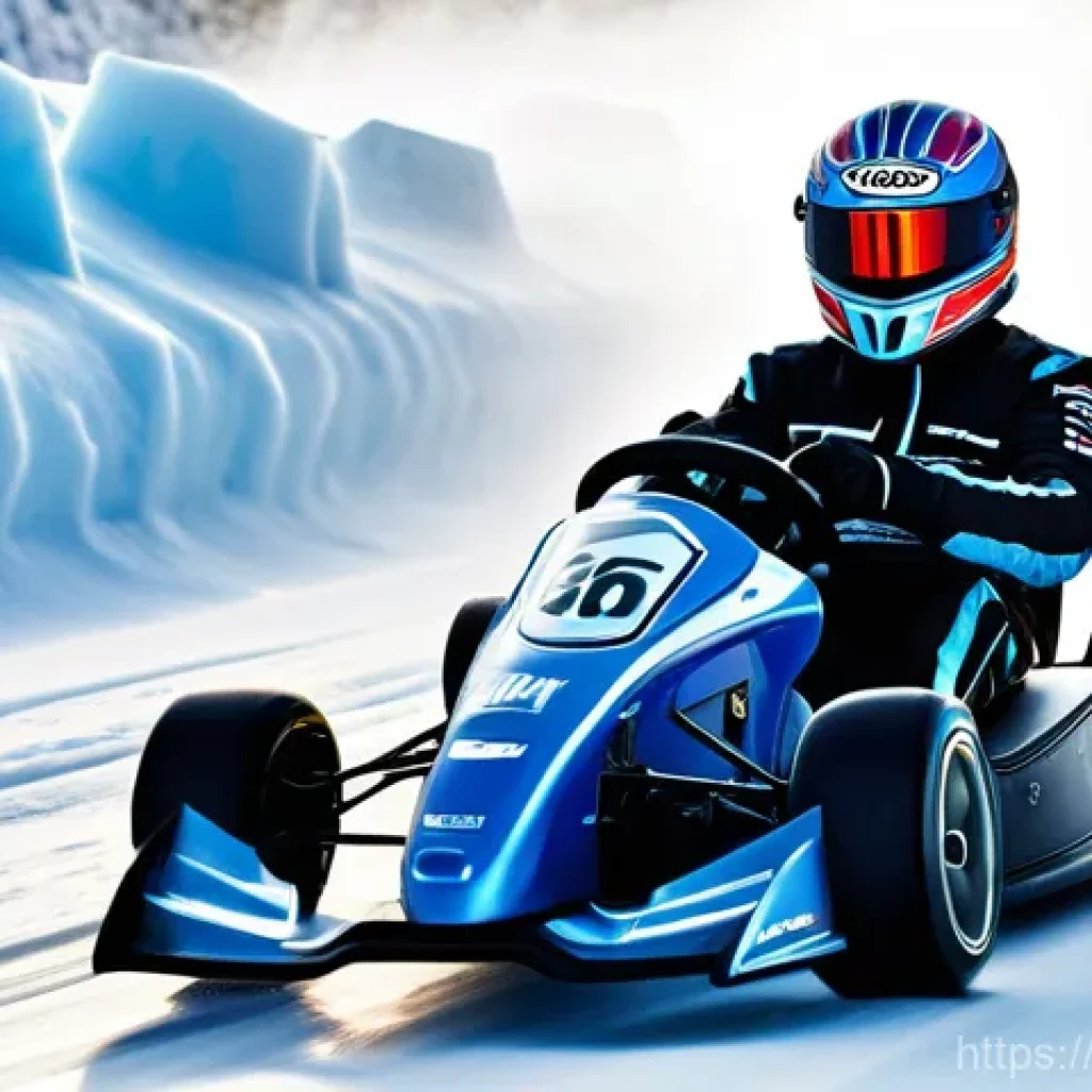 카트라이더 드리프트 전문가의 조언 - **Prompt:** A highly skilled kart racer, wearing a full, sleek racing suit and a streamlined helmet,...