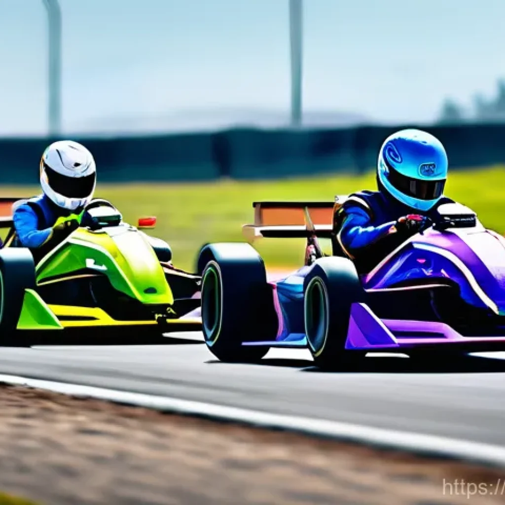 카트라이더 팀원 협력 기술 - **Prompt: The Perfect Synchrony in Action**
"Three diverse young adult racers, wearing futuristi...