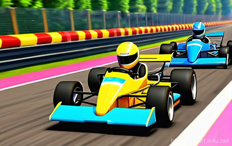 카트라이더 클래식 버전과 차이점 - **Prompt for Classic KartRider Nostalgia:**
"A vibrant, slightly retro 3D illustration in the st...