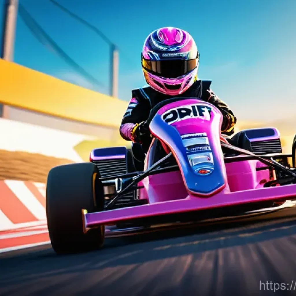 카트라이더 트랙별 카트 추천 - **Dynamic KartRider: Drift Race Scene at Sunset**
    A highly detailed, vibrant, and dynamic image ...