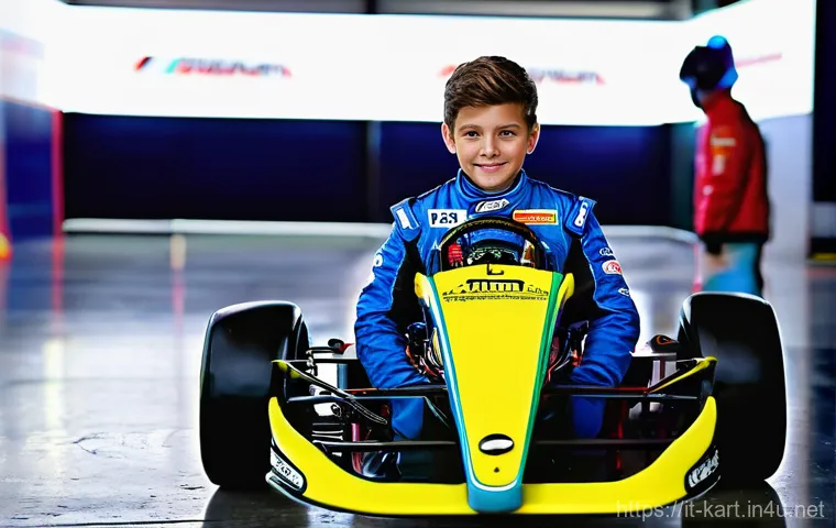 카트라이더 신규 유저를 위한 트랙별 공략법 - **Dynamic Italian Drifting:**
    "A high-speed, dynamic shot of a futuristic racing kart, designed ...