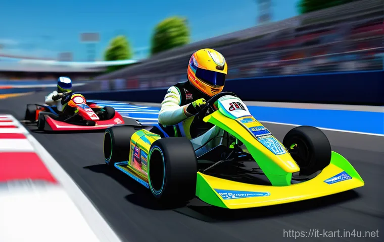카트라이더 글로벌 대회 준비 - **Prompt 1: Champion's Mental Focus**
    "A young adult esports racer, with a determined and calm e...