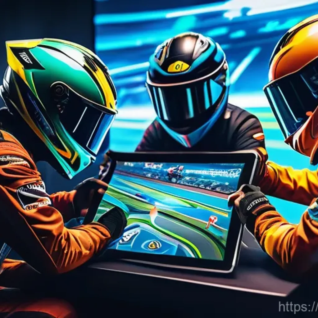 카트라이더 팀플레이와 전략적 사고 - **Prompt: KartRider Team Strategy Session**
    "A vibrant, dynamic illustration depicting a diverse...