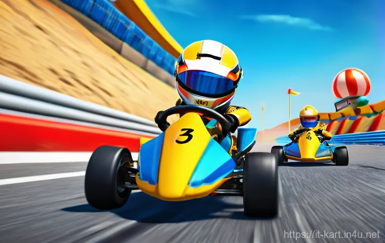 카트라이더 팀플레이와 전략적 사고 - **Prompt: KartRider Team Strategy Session**
    "A vibrant, dynamic illustration depicting a diverse...