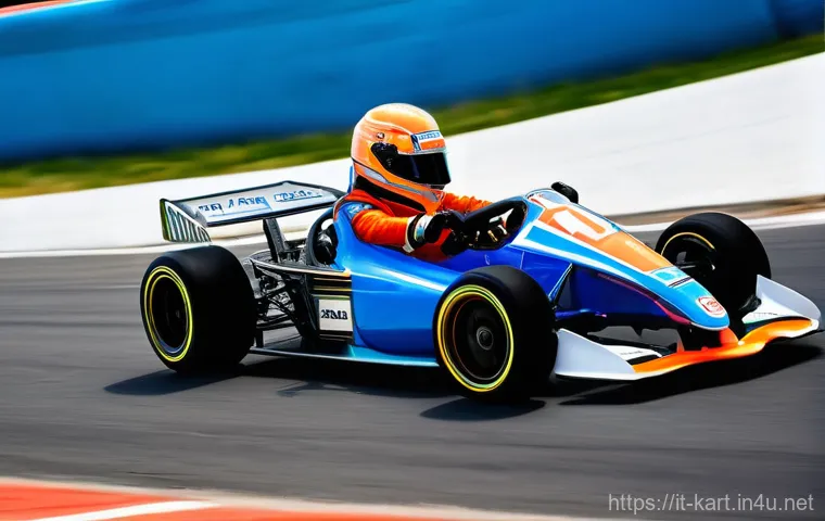 카트라이더 초보 유저의 게임 플레이 - **Prompt 1: Mastering the Perfect Drift**
    A highly dynamic and action-packed image capturing a s...