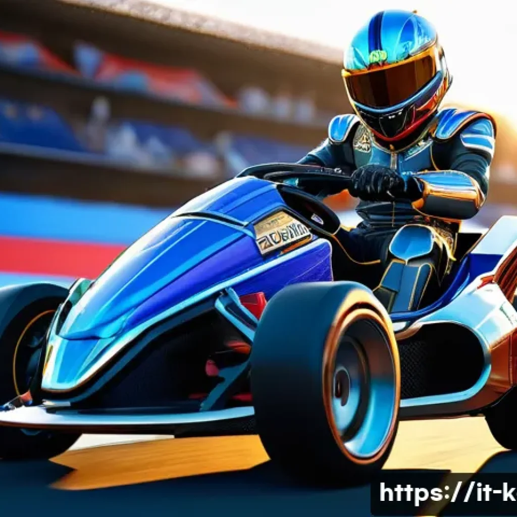 카트라이더 팬아트 제출 가이드 - **KartRider Taki: Roman Racer Champion**
    A highly detailed 3D render illustration of the KartRid...