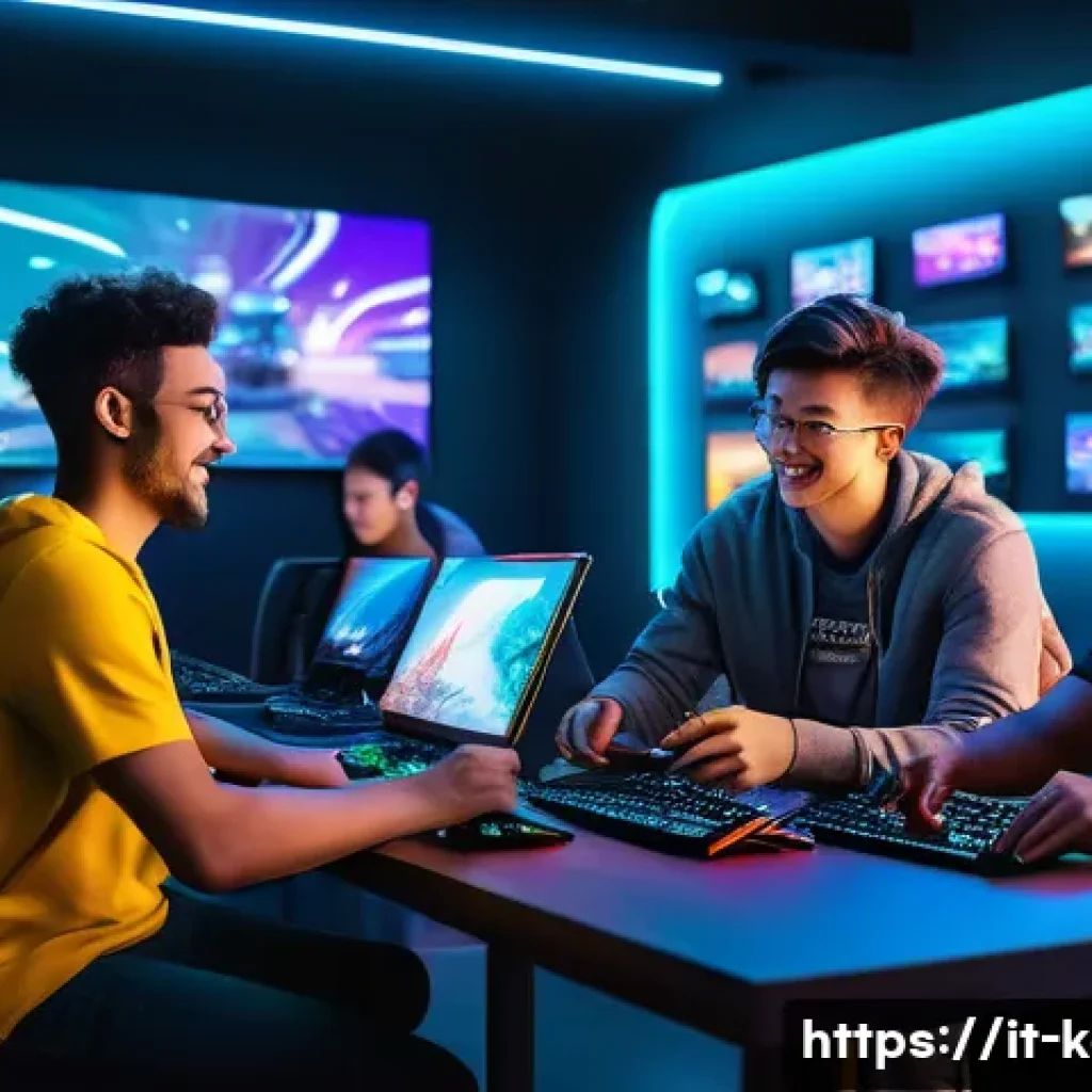 카트라이더 베타 테스트 참여 방법 - A vibrant and dynamic scene of an online gaming beta test community gathering: diverse young adults ...