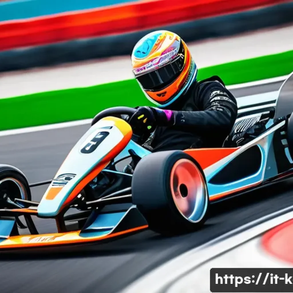 카트라이더 신규 업데이트와 드리프트 조언 - A dynamic racing scene featuring a sleek kart with high acceleration and elevated maneuverability, d...