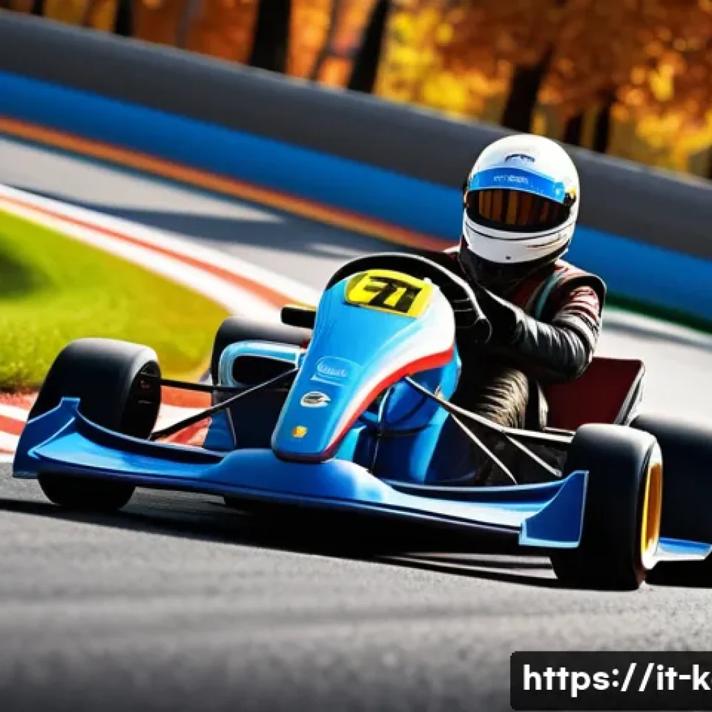 카트라이더 레이싱 대회 참가 - A dynamic and colorful kart racing scene set on a detailed, winding track inspired by Italian landsc...