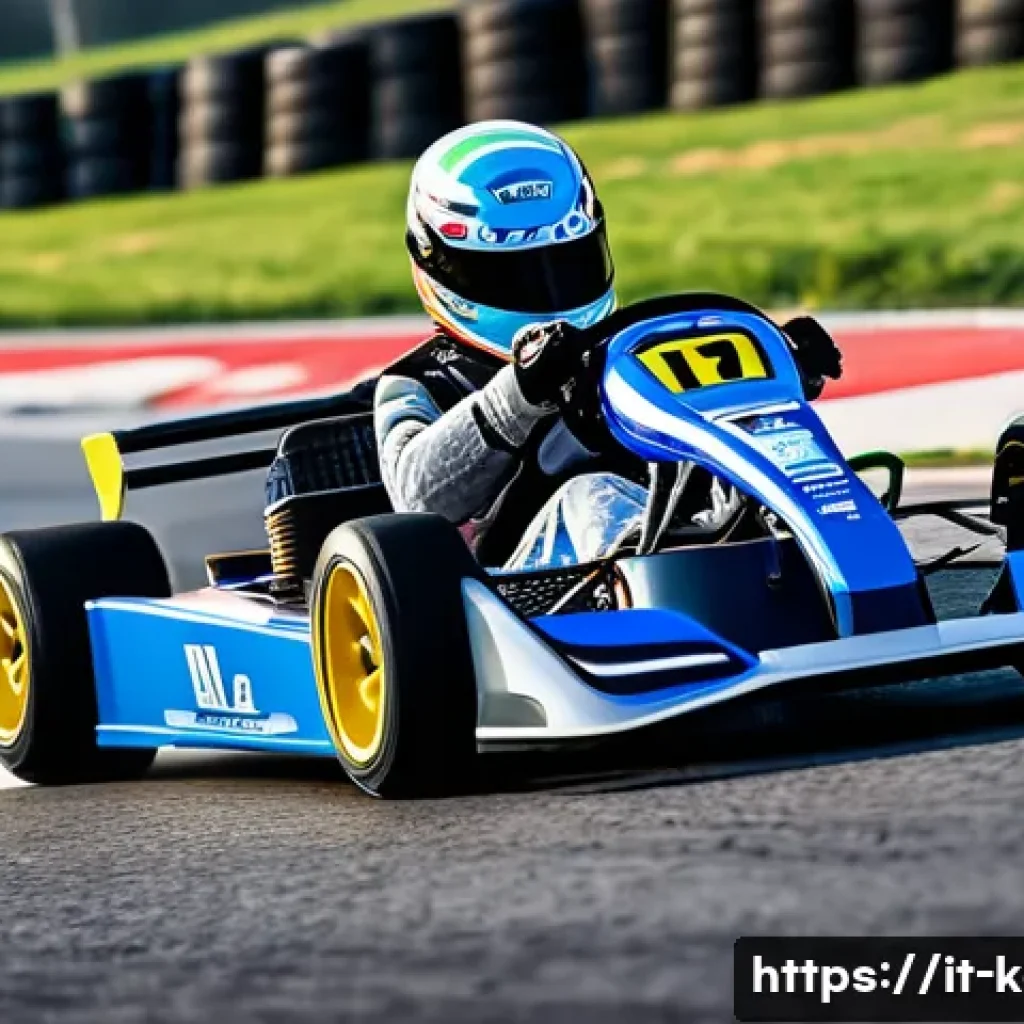 카트라이더 드리프트 숙련 팁 - A dynamic racing scene featuring a professional kart drifting skillfully around a sharp corner on a ...