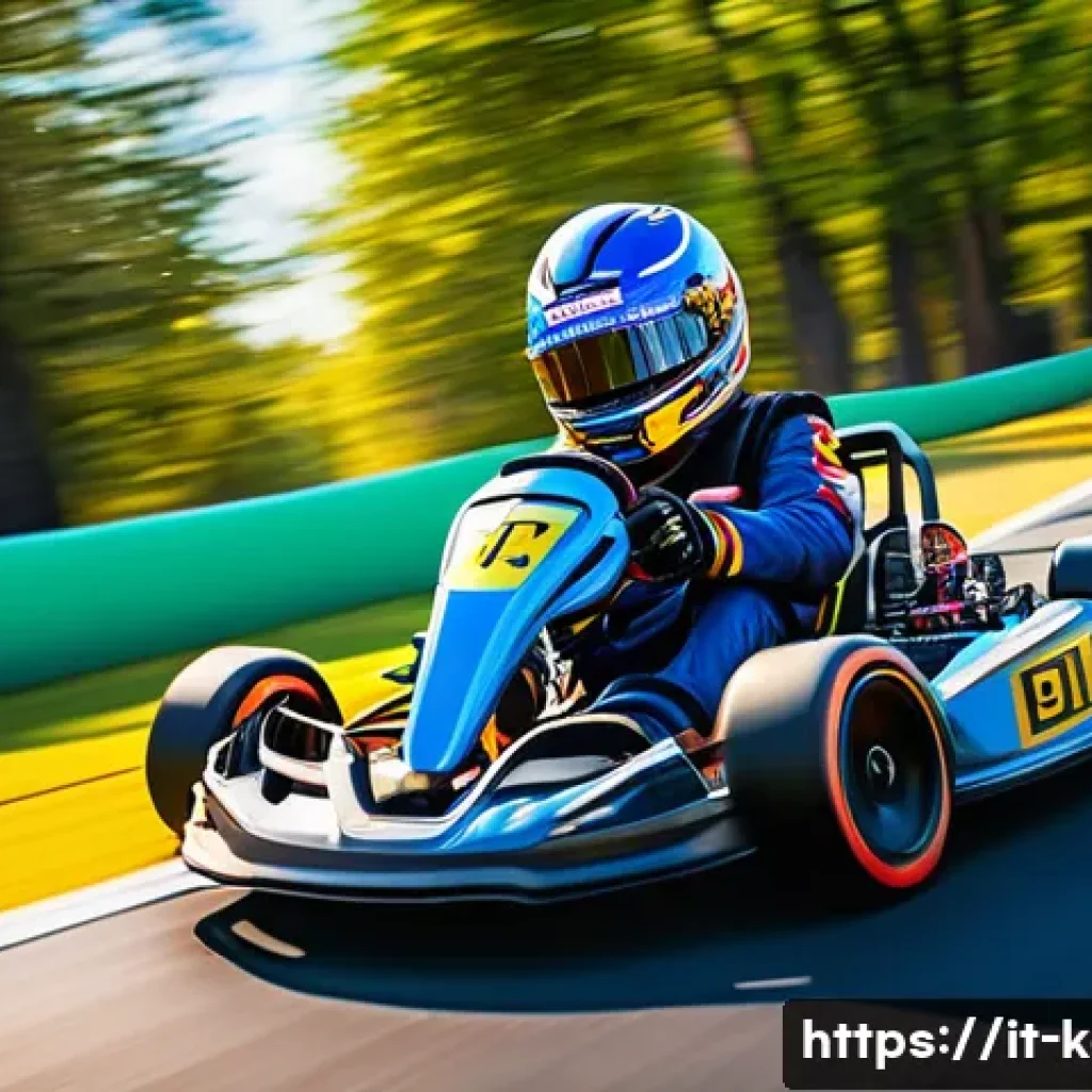 카트라이더 초보자 필수 영상 - A dynamic KartRider racing scene featuring a skilled driver expertly controlling a sleek, colorful k...