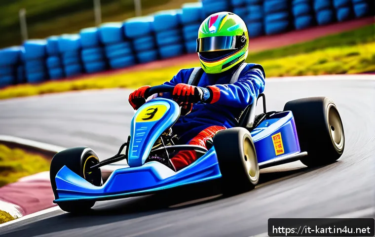카트라이더 트랙별 최단거리 분석 - A vibrant and dynamic kart racing scene on the Rainbow Road track featuring sharp, narrow curves and...