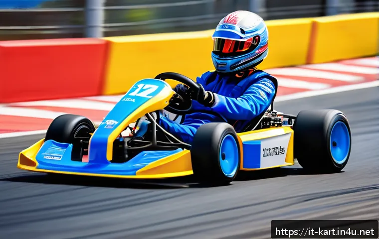 카트라이더 초보 유저 친화적 팁 - A dynamic kart racing scene showcasing a sleek, modern kart drifting smoothly around a sharp corner ...