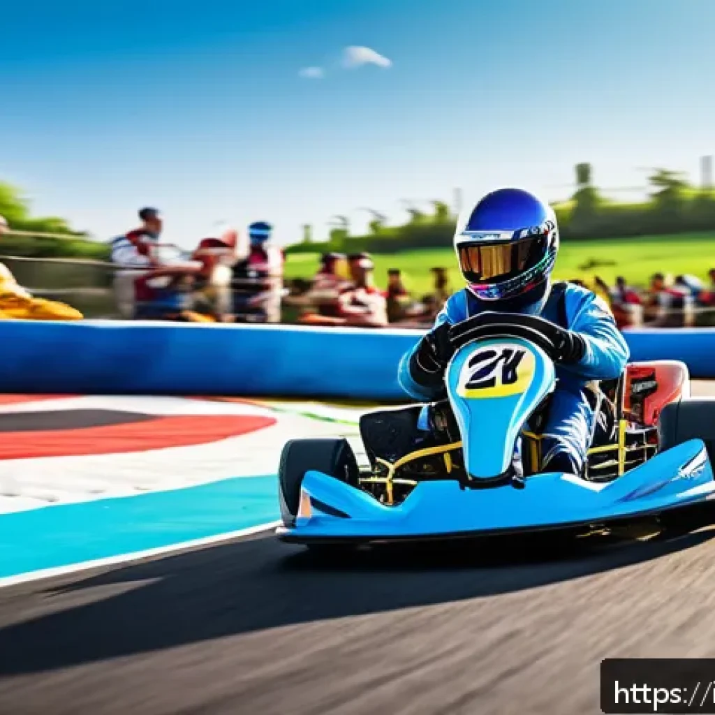 카트라이더 아이템전 꿀팁 모음 - A dynamic kart racing scene on a vibrant Italian-style race track featuring multiple racers in color...