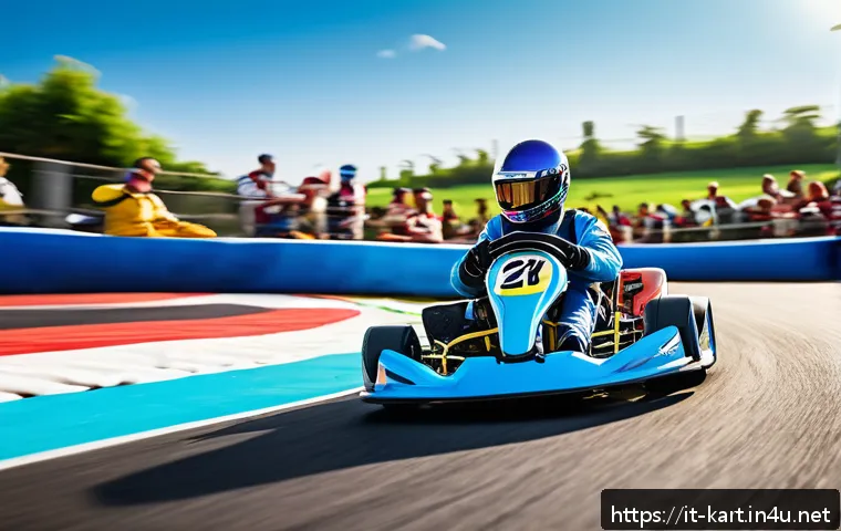 카트라이더 아이템전 꿀팁 모음 - A dynamic kart racing scene on a vibrant Italian-style race track featuring multiple racers in color...