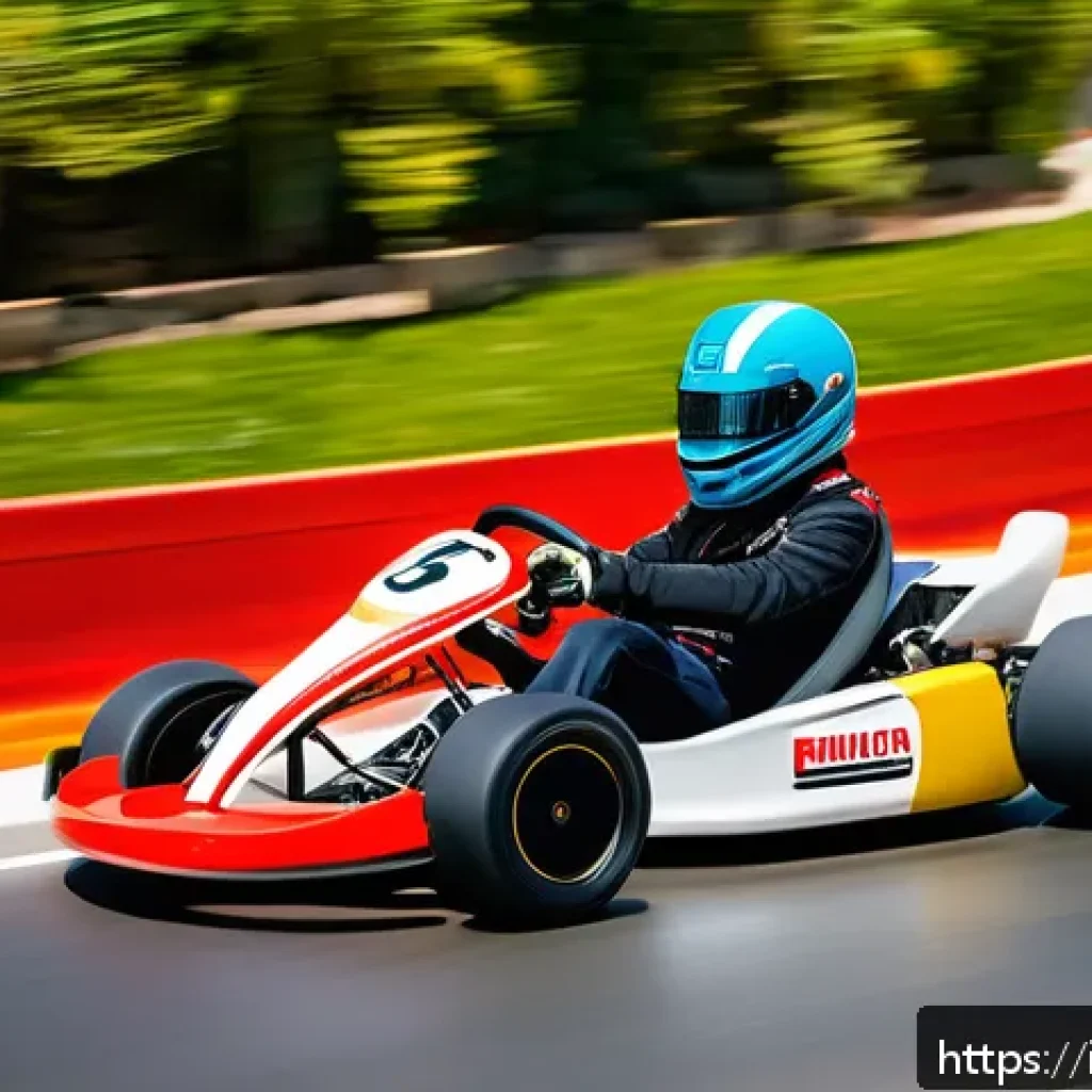 카트라이더 초보자를 위한 아이템전 기술 - A dynamic kart racing scene set on a vibrant, detailed Italian-style coastal track during a sunny da...