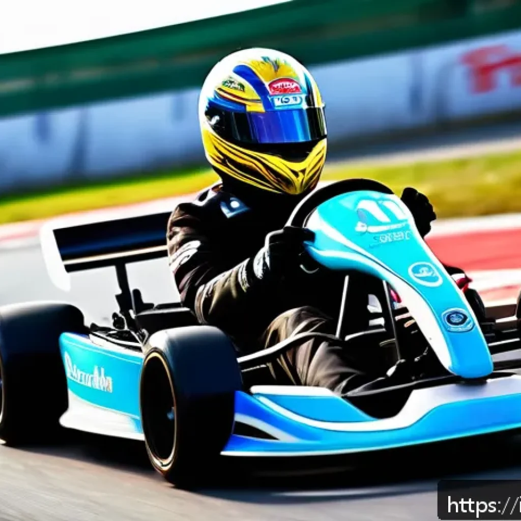 카트라이더 팀플레이와 드리프트 공략 - A dynamic racing scene featuring a professional go-kart driver skillfully drifting through a tight, ...