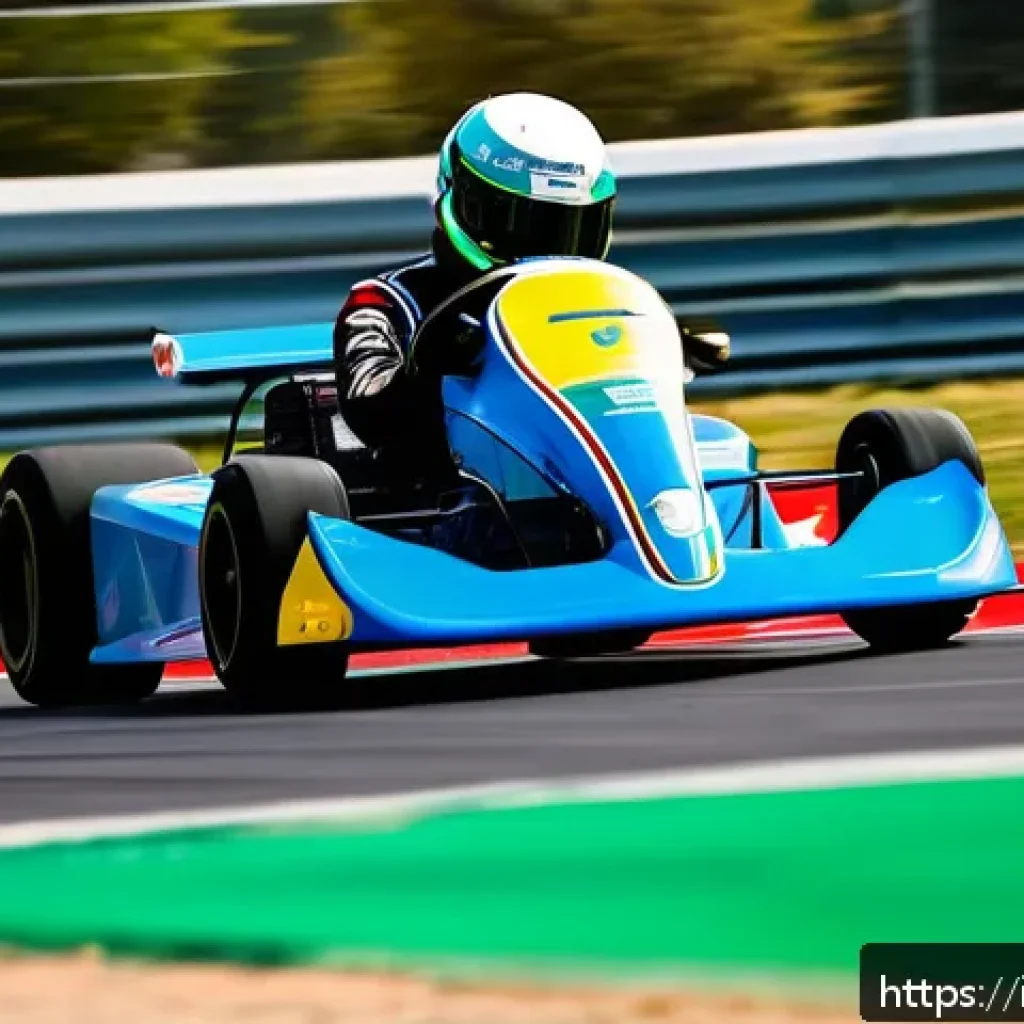 카트라이더 초보자를 위한 튜토리얼 - A dynamic kart racing scene on a bright Italian street circuit featuring a skilled driver expertly p...