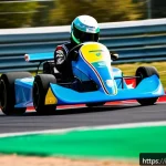 카트라이더 초보자를 위한 튜토리얼 - A dynamic kart racing scene on a bright Italian street circuit featuring a skilled driver expertly p...