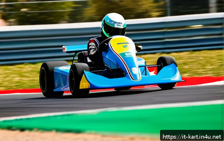 카트라이더 초보자를 위한 튜토리얼 - A dynamic kart racing scene on a bright Italian street circuit featuring a skilled driver expertly p...